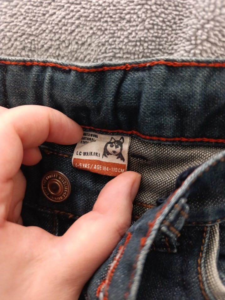 Gri Erkek Çocuk dar Kesim Denim Pantolon - Görsel 3