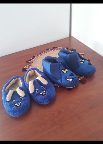 Mavi Erkek Çocuk Kaydırmaz panduf - Görsel 3