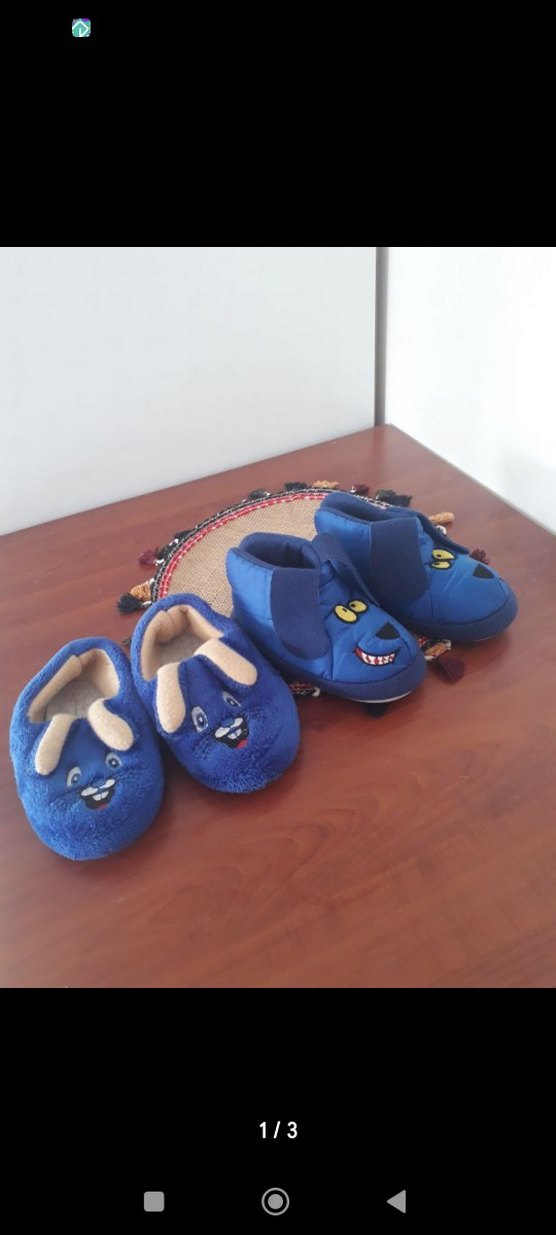 Mavi Erkek Çocuk Kaydırmaz panduf - Görsel 3