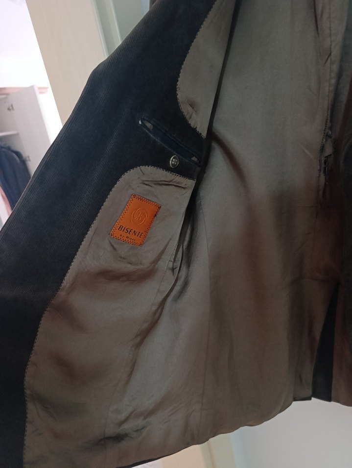 Kahverengi kadife Erkek Regular Fit Ceket - Görsel 2