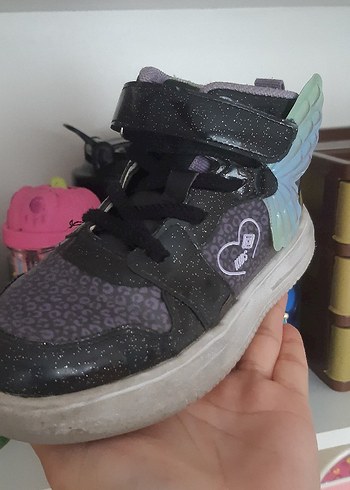 Diğer Mor Renkli Kız Çocuk Spor Ayakkabı Kanat Detaylı