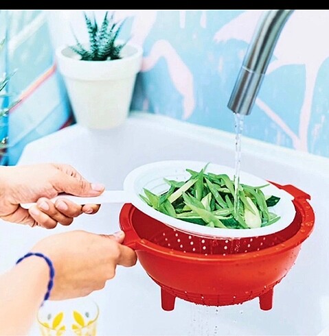 Tupperware Çift süzgü