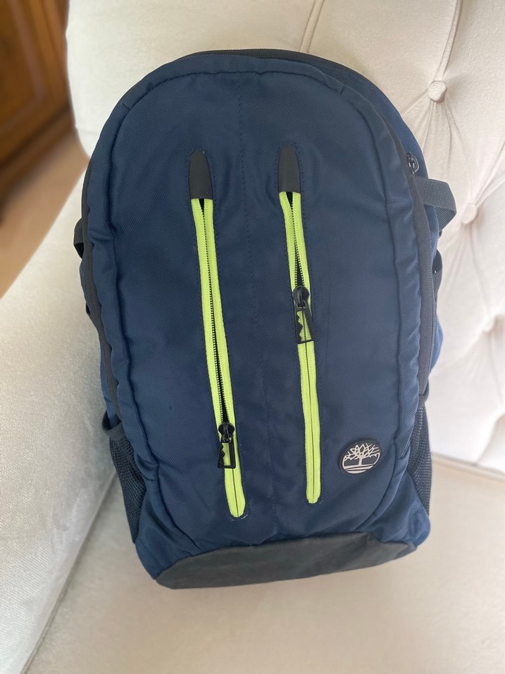 Erkek Mavi Fermuarlı Sırt Çantası - Görsel 3