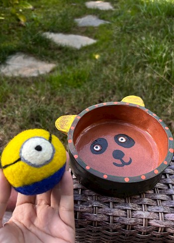 Kedi köpek oyun topu ve seramik mama kabı - Görsel 4