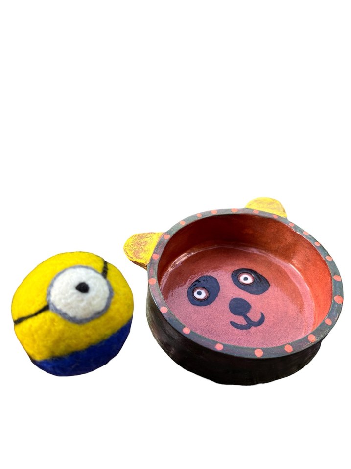 Kedi köpek oyun topu ve seramik mama kabı - Görsel 2