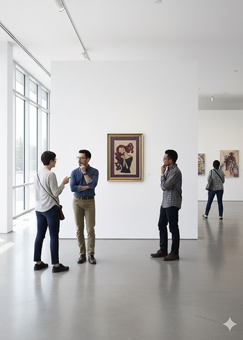 Çerçeveli Kadın Figürlü Tablo - Görsel 3