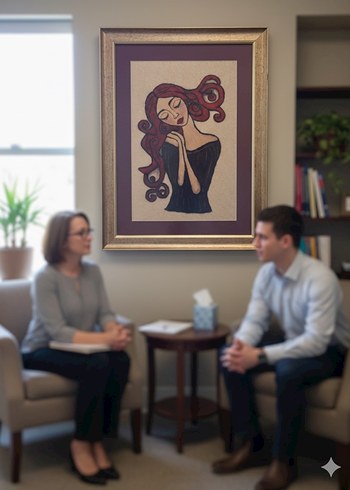 Çerçeveli Kadın Figürlü Tablo - Görsel 5