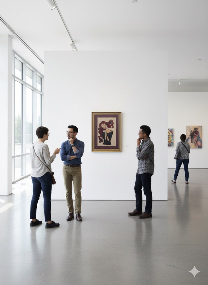 Çerçeveli Kadın Figürlü Tablo - Görsel 3