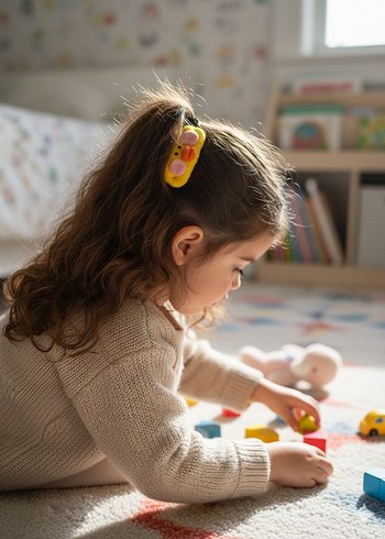 Sarı Çocuk Saç Tokası - Görsel 3