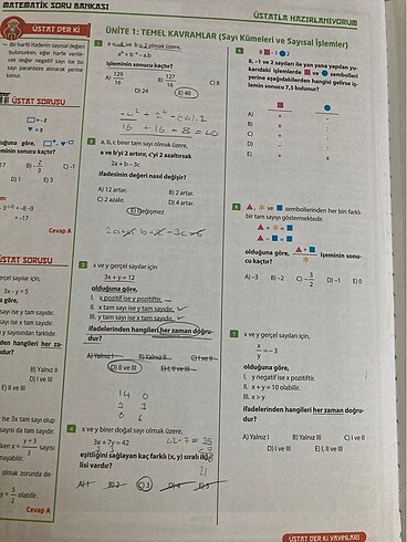  Beden Renk sıfır tyt matematik soru bankası