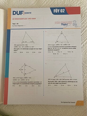 sıfır tyt-ayt geometri bes yayınları