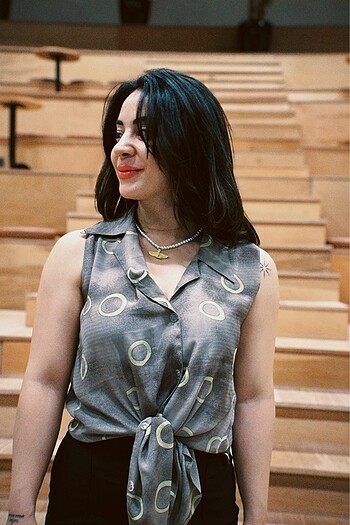 80s Vintage Yarım Kol Gömlek