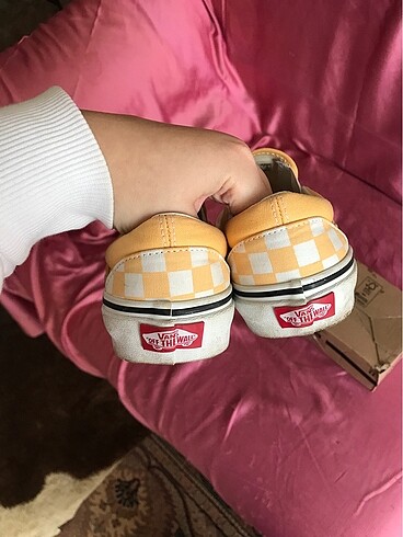 Vans Vans sarı Checkerboard Slip-On ayakkabı