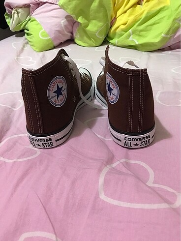 39 Beden İmitasyon kahverengi Converse ayakkabı