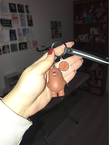 Miniso Kafadar Ayılar (We Bare Bears) anahtarlık Grizzly