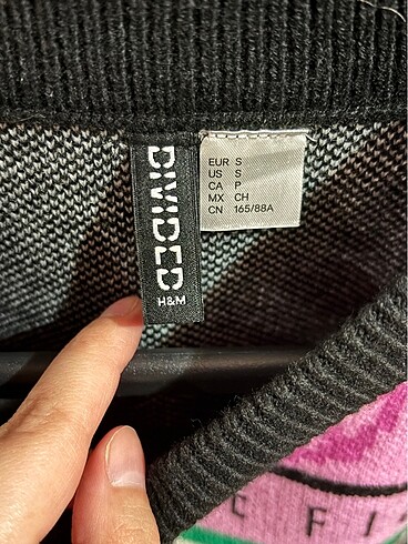 H&M H&M y2k, punk, gothic modalara uygun süveter