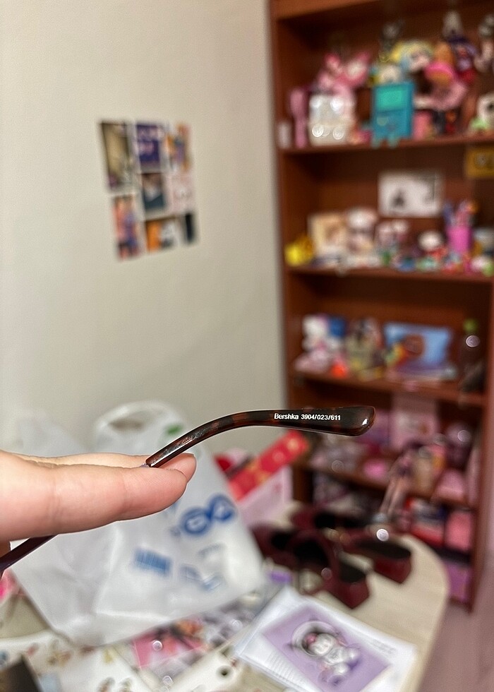 Bershka mor lila kedi gözü güneş gözlüğü - Görsel 2