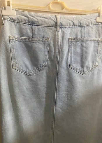 Bej Midi Kot Etek - Görsel 3