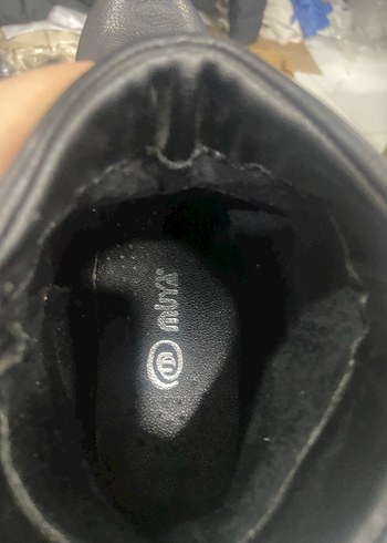 Siyah Tokalı Kadın Blok Topuk Bot - Görsel 4