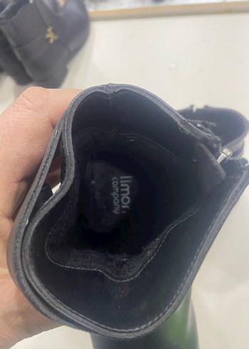 Siyah Deri Tokalı Kadın Topuklu Bot - Görsel 6