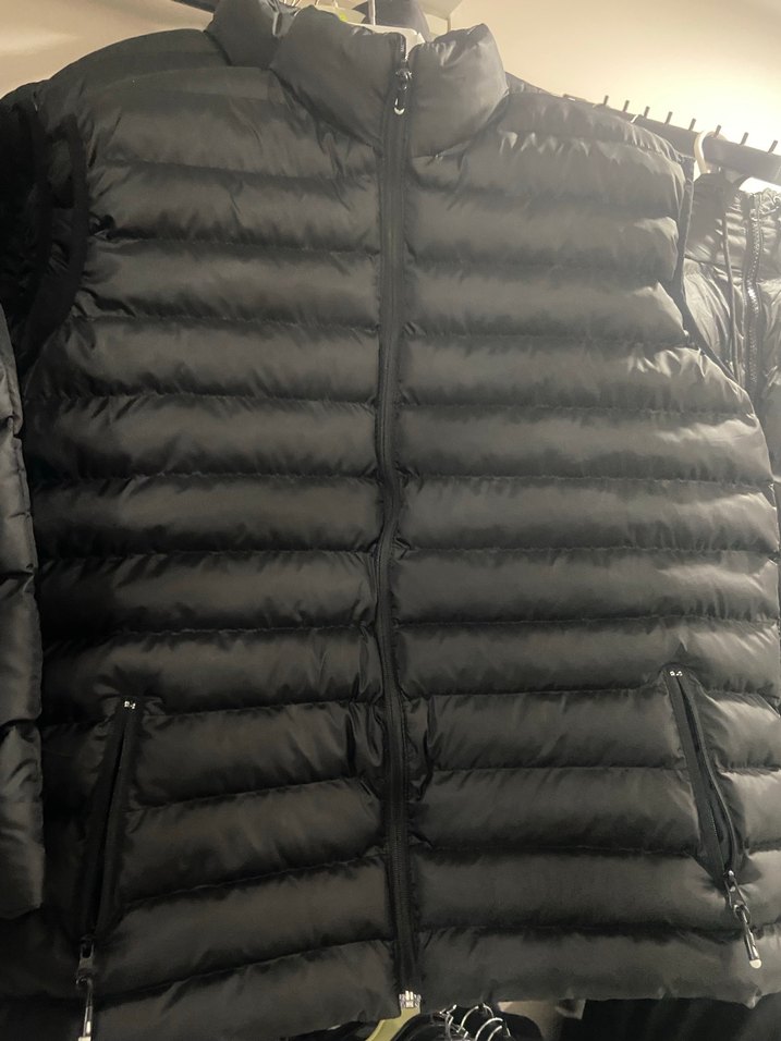 Dik Yaka Siyah Fermuarlı Erkek Şişme Yelek - Görsel 2