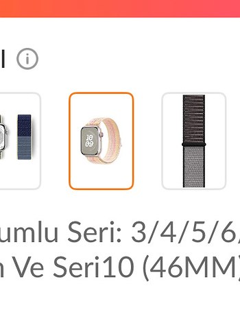  Beden Renk Pastel Renkli Apple Watch Kayışı