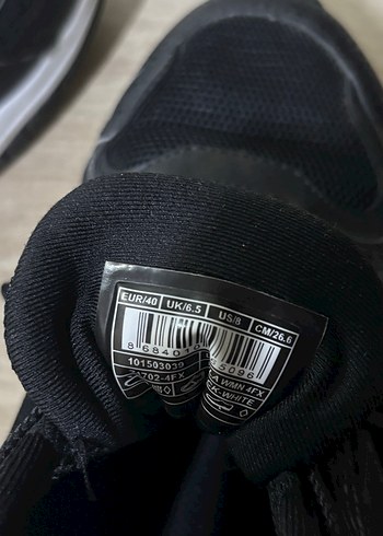 Siyah Yılan Desenli Bağcıklı Kadın Spor Ayakkabı - Görsel 6