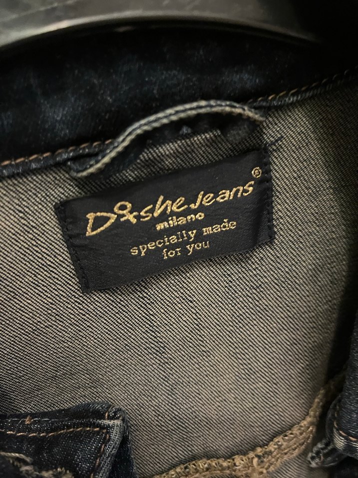 Kadın Payetli Koyu Denim Ceket - Görsel 5