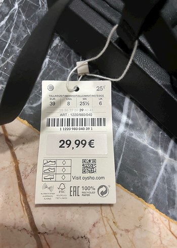 Siyah Platform Topuklu Bantlı Kadın Sandalet - Görsel 6