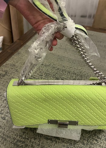 Yeşil Fermuarlı Kadın Çanta - Görsel 9