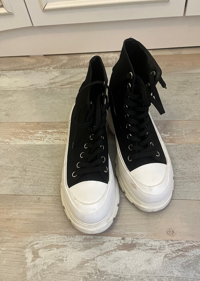 SİYAH PLATFORM SPOR AYAKKABI - Görsel 3