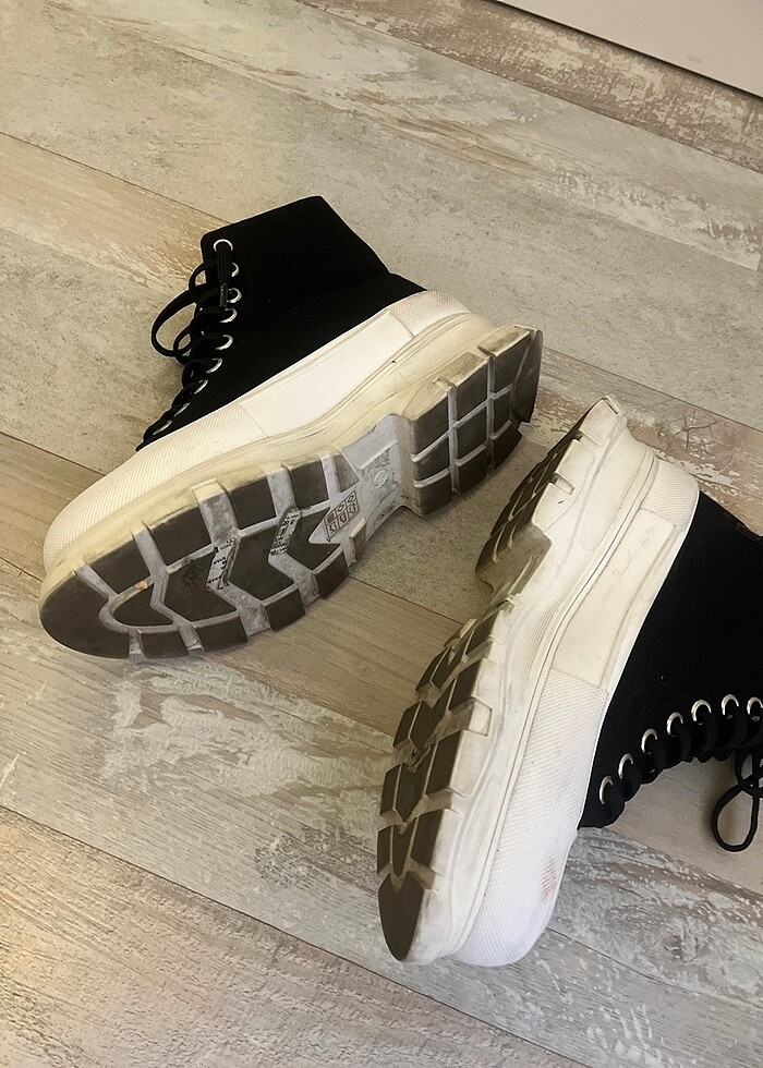 SİYAH PLATFORM SPOR AYAKKABI - Görsel 4