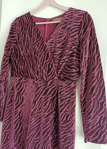 Bordo elbise