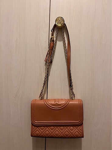 Orijinal tory burch marka somon rengi çanta