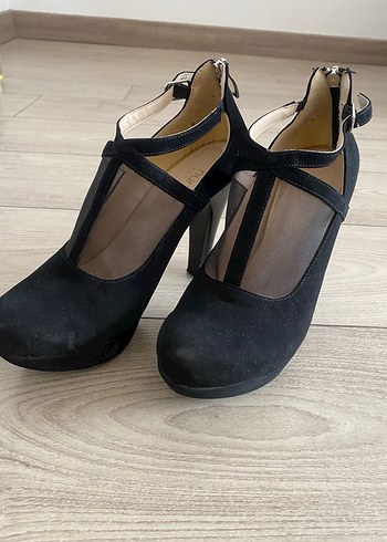 Siyah Stiletto Topuklu Kadın Ayakkabı - Görsel 5