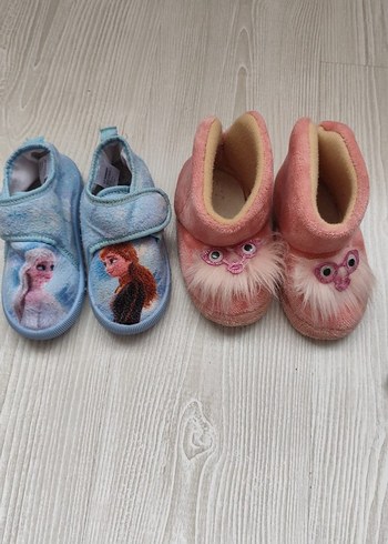 Kızlar için Pembe Kürk Detaylı Sıcak Terlik - Görsel 2