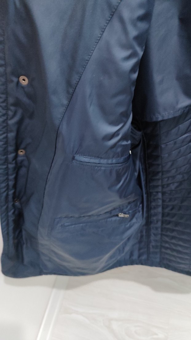 Düğmeli Lacivert Erkek Kısa Mont - Görsel 5