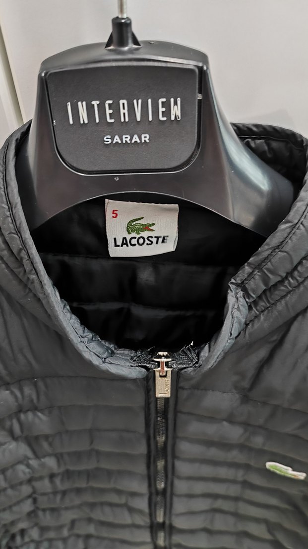 Lacoste Siyah Fermuarlı Erkek Mont - Görsel 5