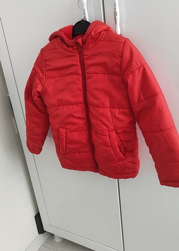 Kırmızı Fermuarlı Erkek Çocuk Mont - Görsel 5