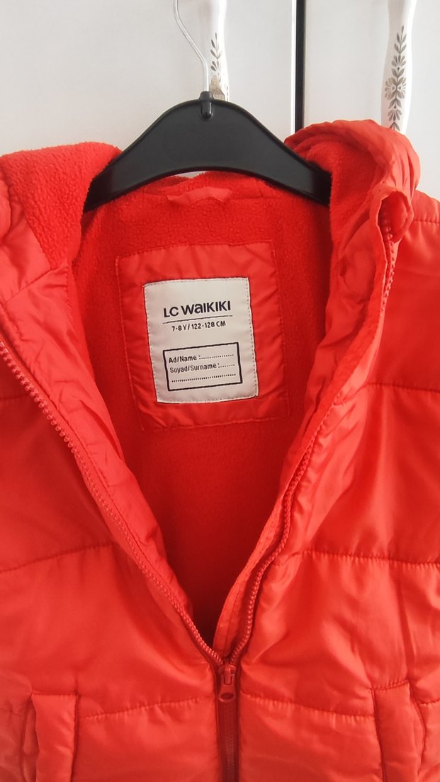 Kırmızı Fermuarlı Erkek Çocuk Mont - Görsel 2