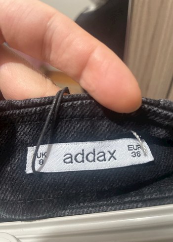 Siyah Kadın Denim Mini Etek - Görsel 3