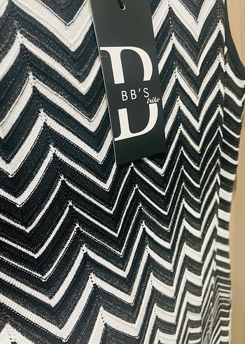 Uzun Triko Askılı Elbise - Görsel 3