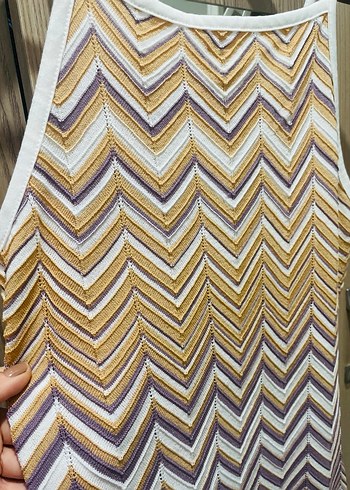 Örgü Detaylı Bohem Renkli Uzun Elbise - Görsel 2