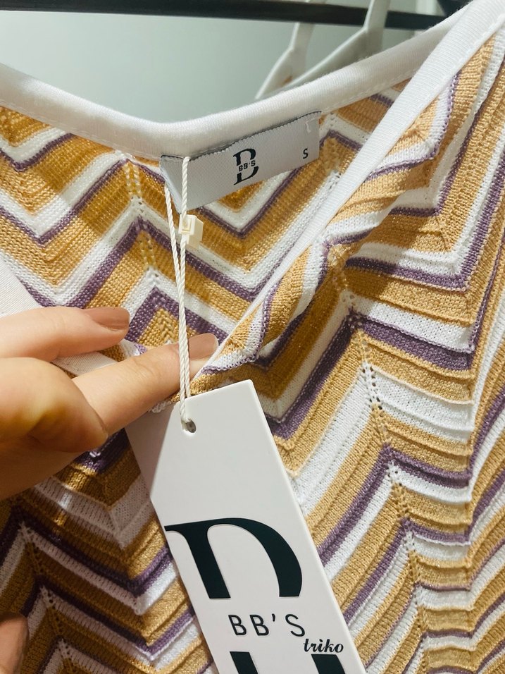 Örgü Detaylı Bohem Renkli Uzun Elbise - Görsel 3