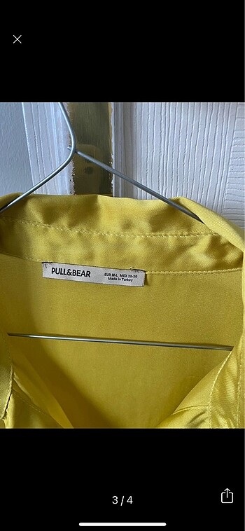l Beden Pull and Bear Saten Gömlek