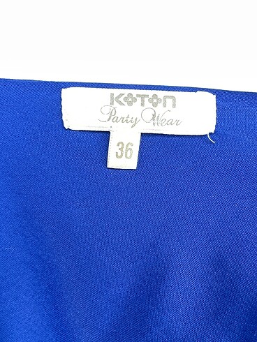 36 Beden mavi Renk Koton Kısa Elbise %70 İndirimli.