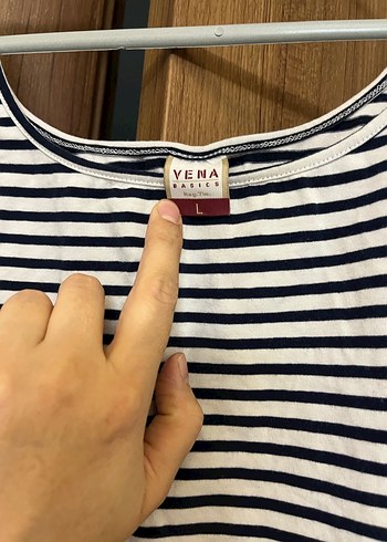 Kadın Siyah-Beyaz Çizgili Pamuklu Atlet - Görsel 2