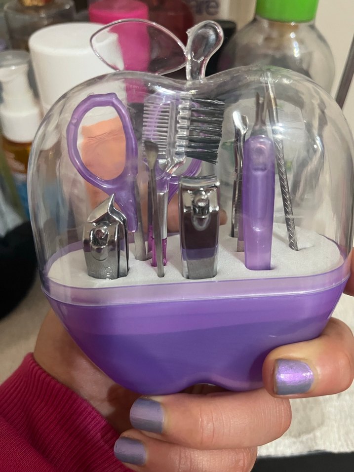 Pastel Mor Manikür Seti - Görsel 2