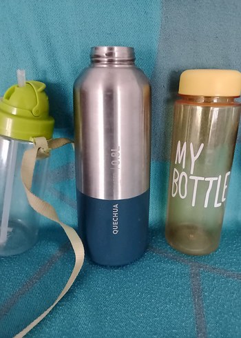 Çocuklar için Mavi Termos Şişe matara - Görsel 3