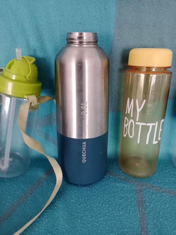 Çocuklar için Mavi Termos Şişe matara - Görsel 3